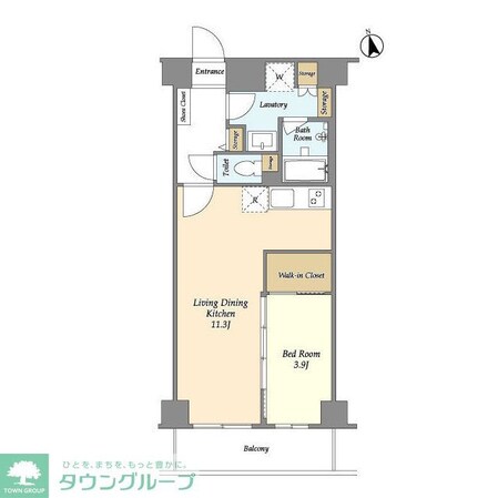 ジニア新宿中落合の物件間取画像